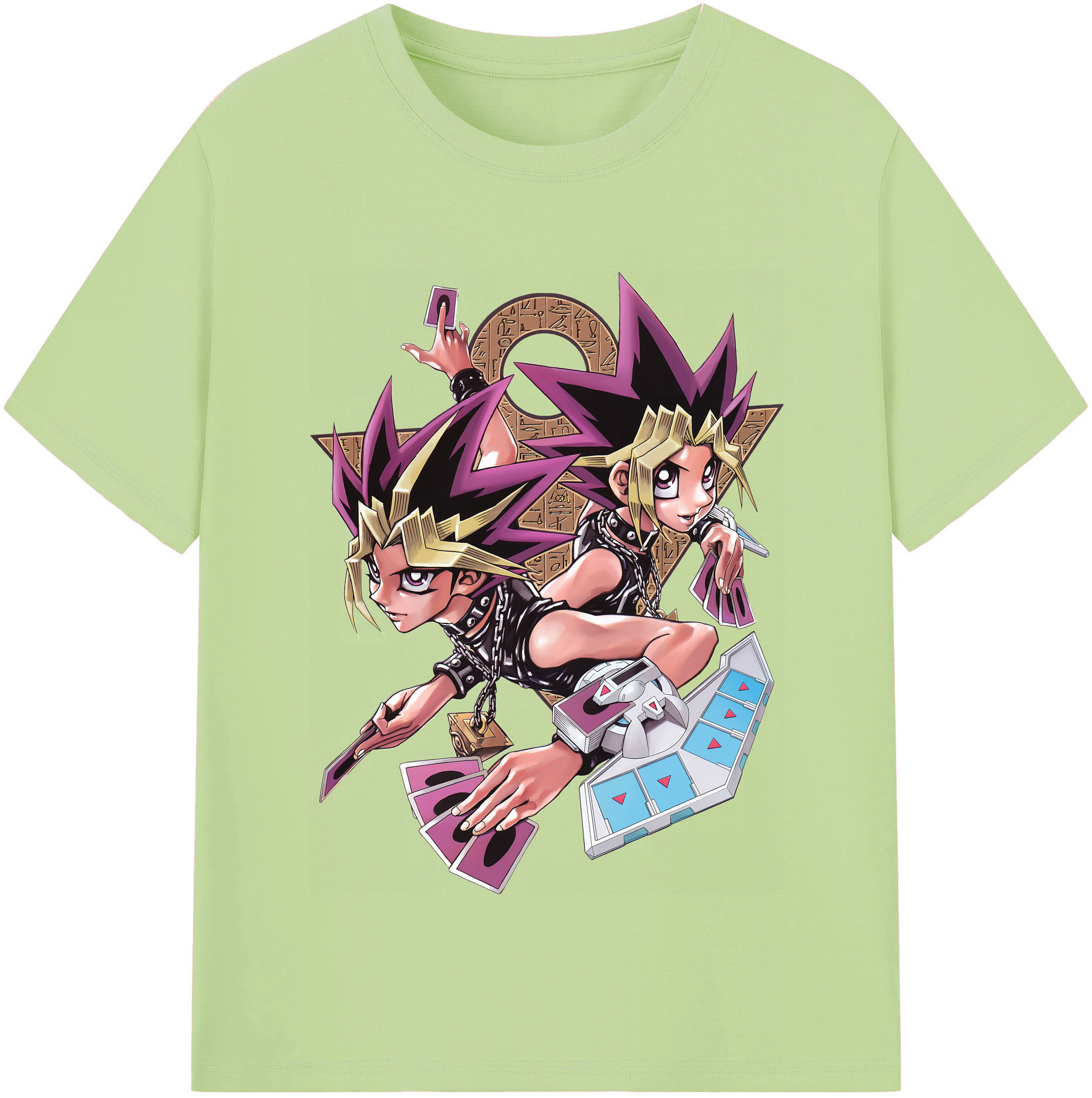 （画像用） 遊☆戯☆王 Yu-Gi-Oh! 綿100％半袖Tシャツ（フロントプリント）
